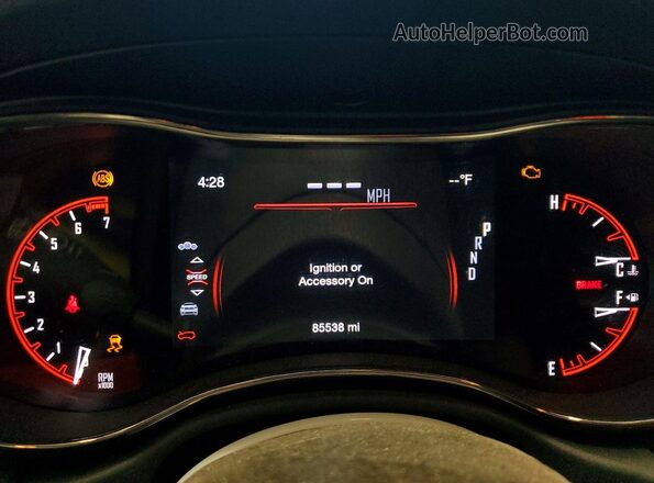 1C4RDJDG2KC780691 2019 DODGE DURANGO Угольный Вид щитка приборов