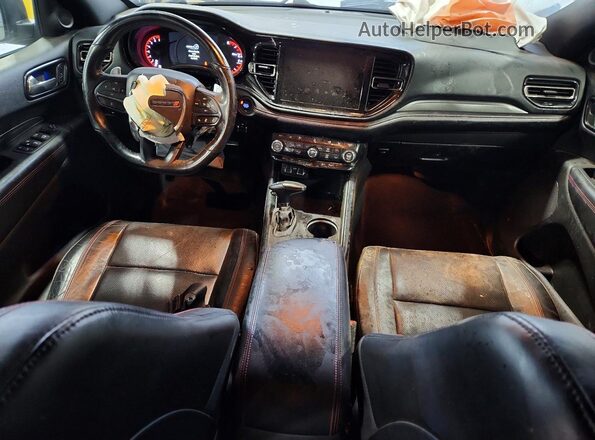 1C4RDJDG2PC637540 2023 DODGE DURANGO Gray Dashboard view