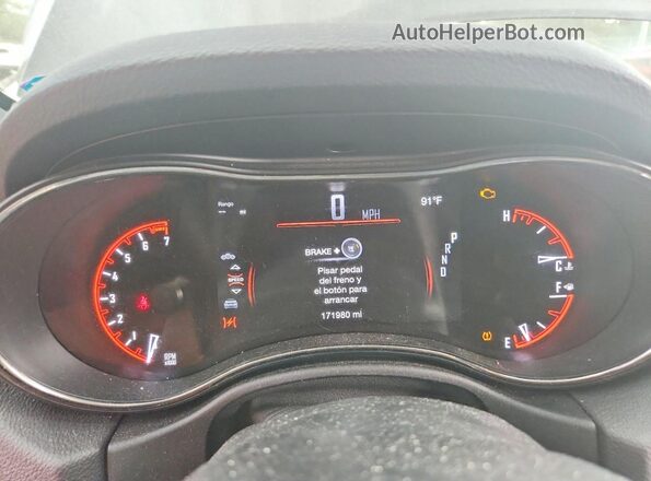 1C4RDJDG3KC723402 2019 DODGE DURANGO Black Вид щитка приладів