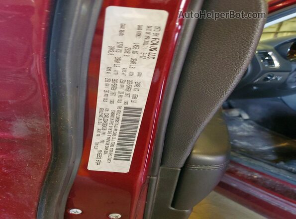 1C4RDJDG4HC834128 2017 DODGE DURANGO Burgundy VIN կոդի պիտակի տեսք