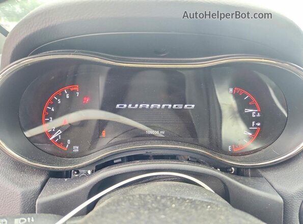 1C4RDJDG4JC305073 2018 DODGE DURANGO Black Սարքավորումների վահանակի տեսք