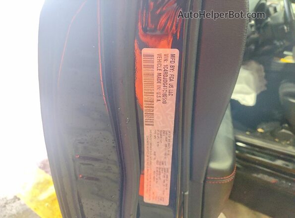 1C4RDJDG4TC182510 2026 DODGE DURANGO Черный Вид наклейки с VIN-кодом