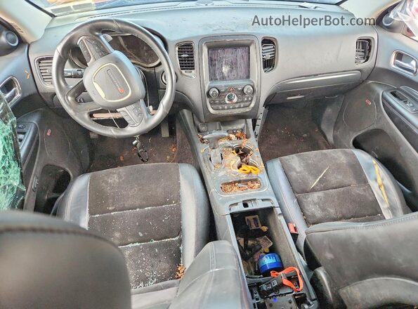 1C4RDJDG6JC187463 2018 DODGE DURANGO Red Widok deski rozdzielczej