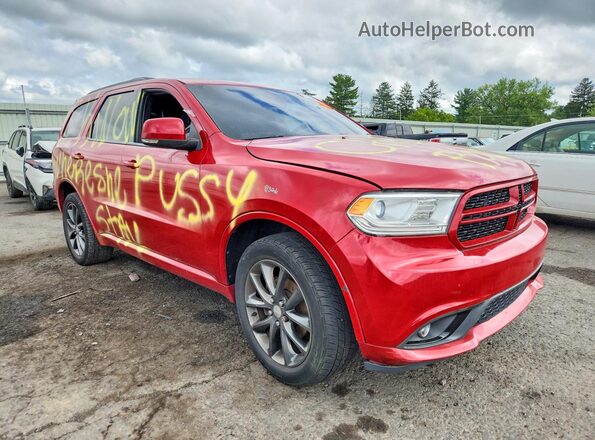 1C4RDJDG6JC187463 2018 DODGE DURANGO Red Przód prawy