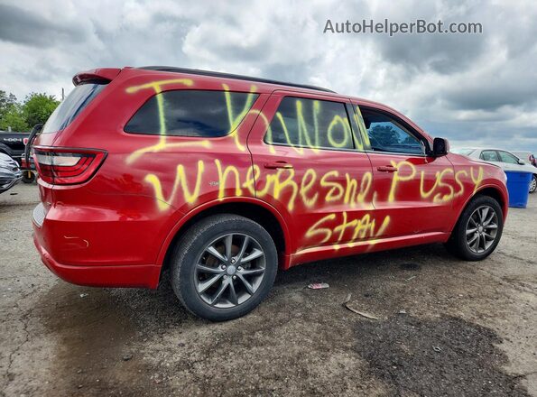 1C4RDJDG6JC187463 2018 DODGE DURANGO Red Tył prawy
