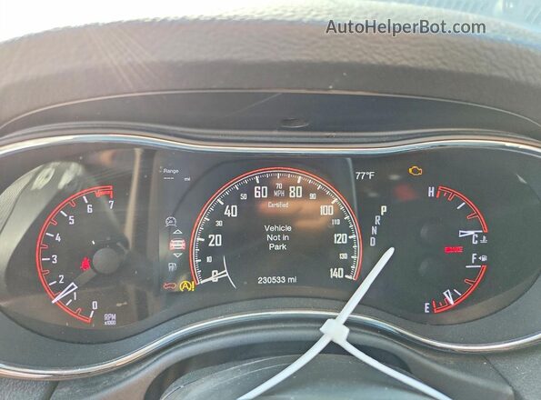 1C4RDJFG6JC243205 2018 DODGE DURANGO Black Instrument cluster view