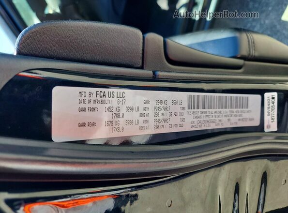 1C4RJEAG9HC950221 2017 JEEP GRAND Black Widok komory silnika