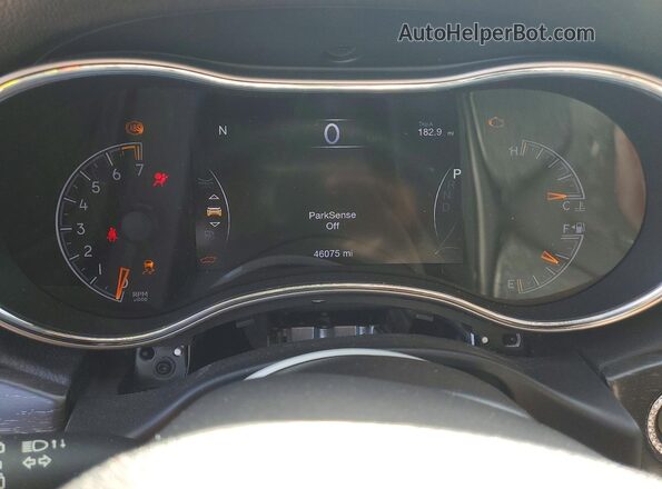 1C4RJEAGXJC402458 2018 JEEP GRAND Gray ხელსაწყოთა პანელის ხედი
