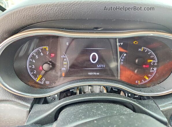 1C4RJEBG6GC306544 2016 JEEP GRAND Black Widok zestawu wskaźników