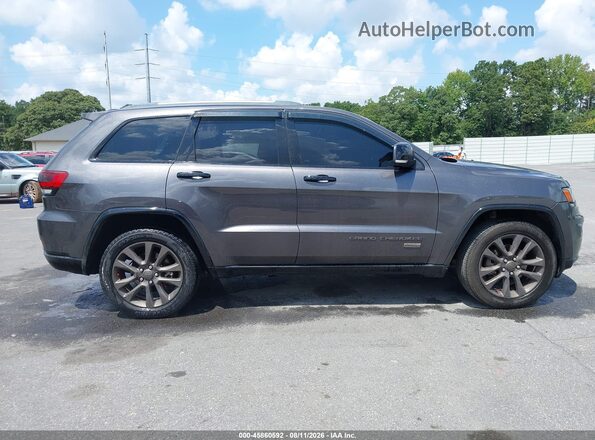 1C4RJEBG6GC336109 2016 JEEP GRAND CHEROKEE Gray Widok wnętrza z tyłu