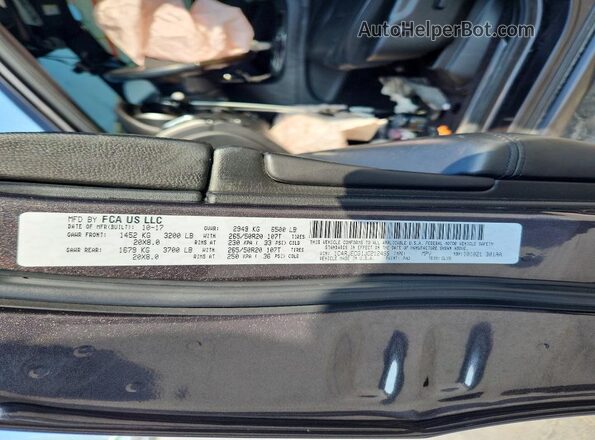 1C4RJECG1JC212495 2018 JEEP GRAND Серый Вид наклейки с VIN-кодом