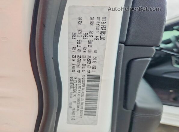 1C4RJECG9GC382483 2016 JEEP GRAND White VIN կոդի պիտակի տեսք