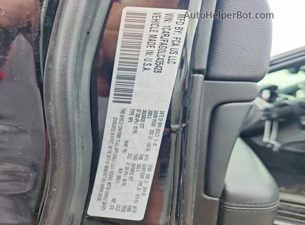 1C4RJFAG0LC435428 2020 JEEP GRAND Black VIN sticker view