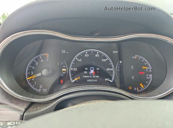 1C4RJFAG0LC435428 2020 JEEP GRAND Black Instrument cluster view