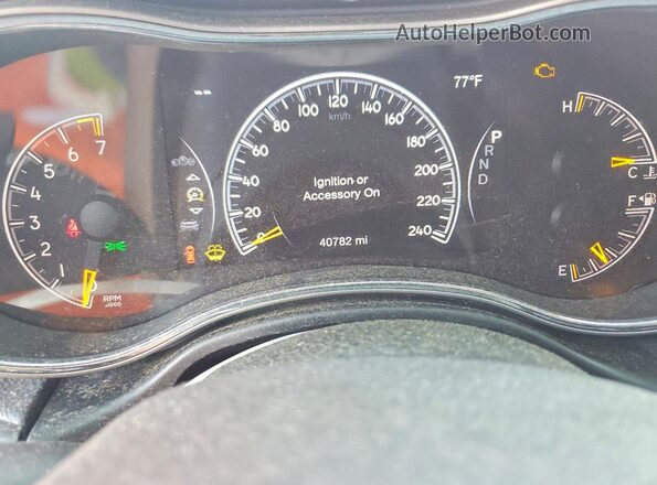 1C4RJFAG3KC809321 2019 JEEP GRAND Бордовый Вид щитка приборов