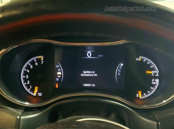 1C4RJFAG4GC379693 2016 JEEP GRAND Black Widok zestawu wskaźników
