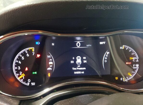 1C4RJFAG5JC499252 2018 JEEP GRAND Black ხელსაწყოთა პანელის ხედი