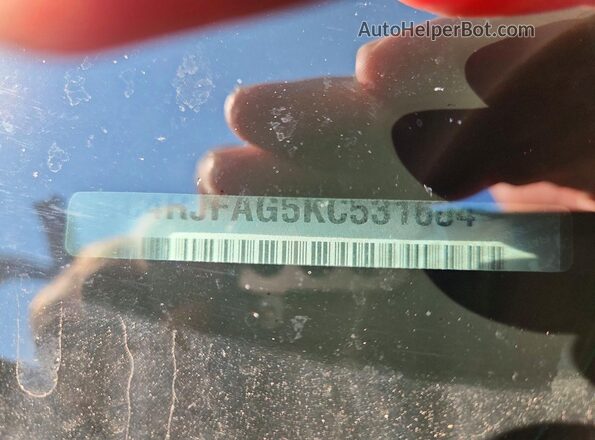 1C4RJFAG5KC531604 2019 JEEP GRAND Black VIN კოდის სტიკერის ხედი