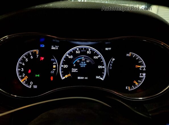 1C4RJFAG5KC729793 2019 JEEP GRAND Gray Սարքավորումների վահանակի տեսք