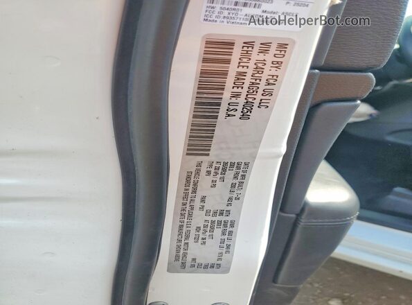 1C4RJFAG5LC402540 2020 JEEP GRAND White VIN կոդի պիտակի տեսք