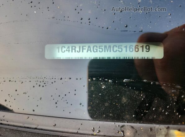 1C4RJFAG5MC516619 2021 JEEP GRAND White Widok naklejki z numerem VIN