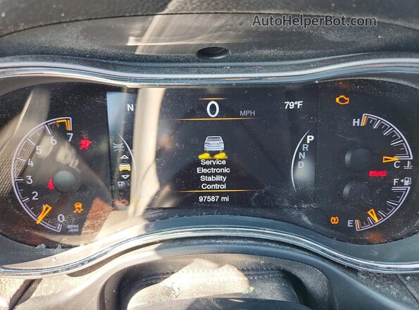 1C4RJFAGXJC332756 2018 JEEP GRAND Black ხელსაწყოთა პანელის ხედი