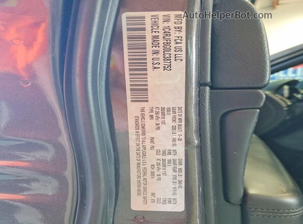 1C4RJFBG0LC387752 2020 JEEP GRAND Charcoal Widok naklejki z numerem VIN