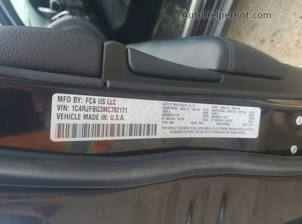 1C4RJFBG3MC782171 2021 JEEP GRAND Purple VIN կոդի պիտակի տեսք