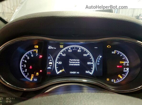 1C4RJFBG4GC447540 2016 JEEP GRAND Серебряный Вид щитка приборов