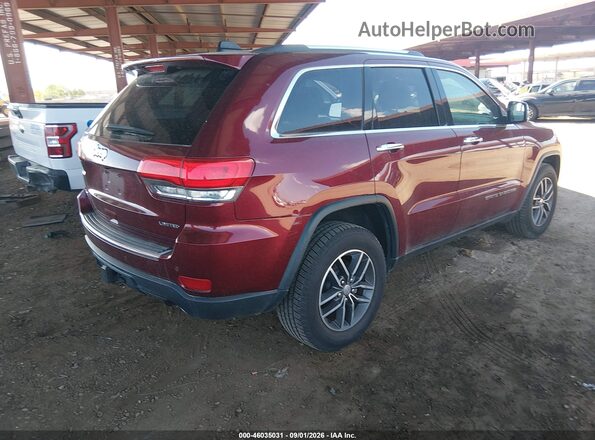 1C4RJFBG4HC886707 2017 JEEP GRAND CHEROKEE Burgundy Tył prawy