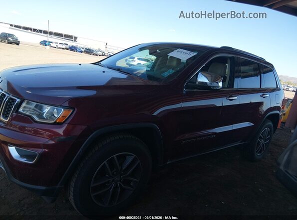 1C4RJFBG4HC886707 2017 JEEP GRAND CHEROKEE Burgundy Widok wnętrza 360 stopni
