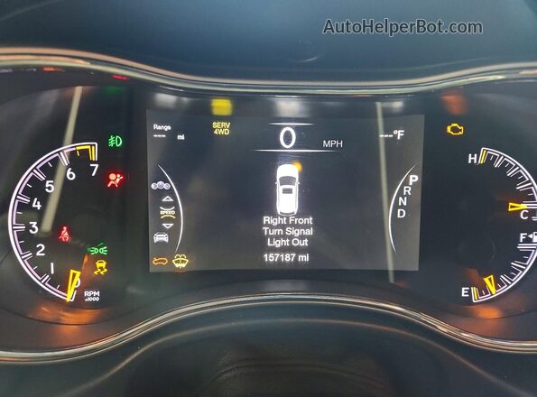 1C4RJFBG4JC259950 2018 JEEP GRAND Черный Вид щитка приборов