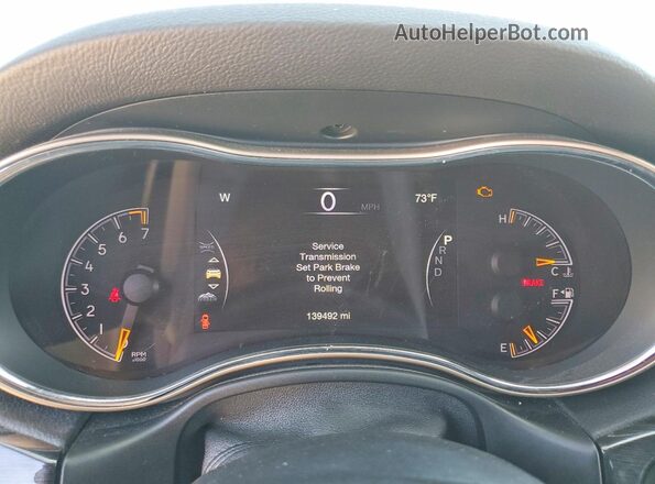 1C4RJFBG5GC404616 2016 JEEP GRAND Black Widok zestawu wskaźników