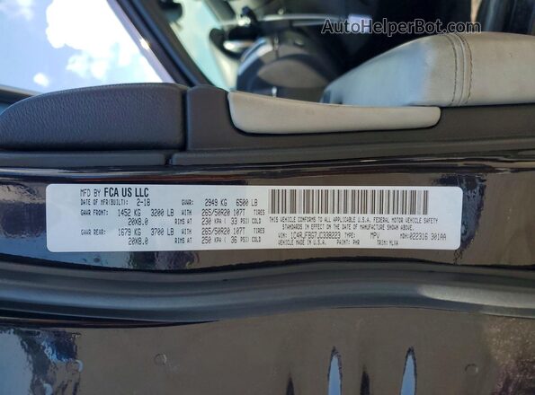 1C4RJFBG7JC338223 2018 JEEP GRAND Purple Vista interior de 360 grados