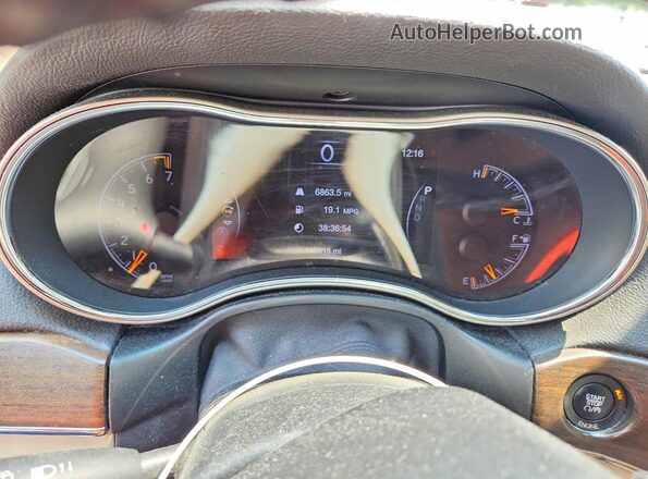 1C4RJFBG9GC302736 2016 JEEP GRAND Black ხელსაწყოთა პანელის ხედი