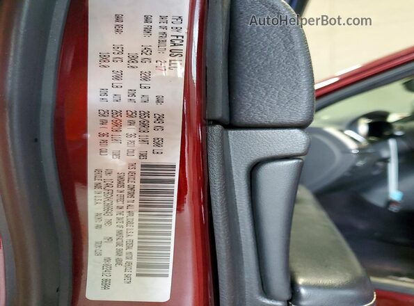 1C4RJFBGXHC808643 2017 JEEP GRAND Burgundy VIN կոդի պիտակի տեսք