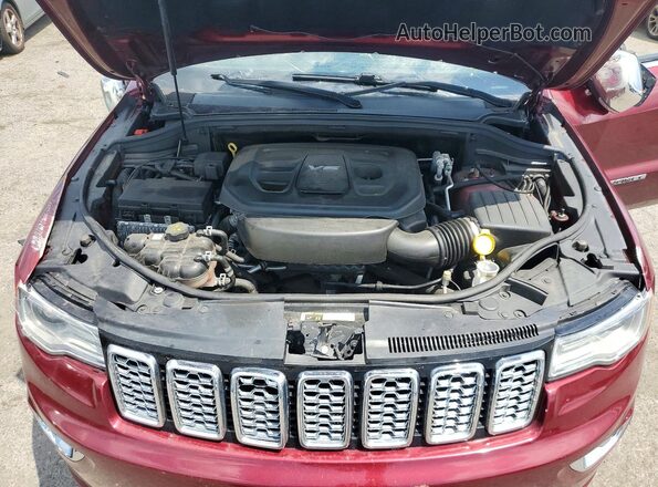 1C4RJFCG1HC763204 2017 JEEP GRAND Темно-бордовый Вид задней части салона
