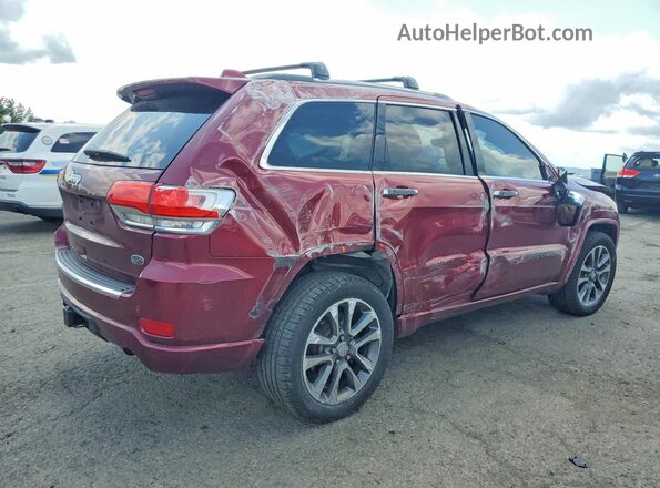 1C4RJFCG1HC763204 2017 JEEP GRAND Темно-бордовый Задняя правая четверть