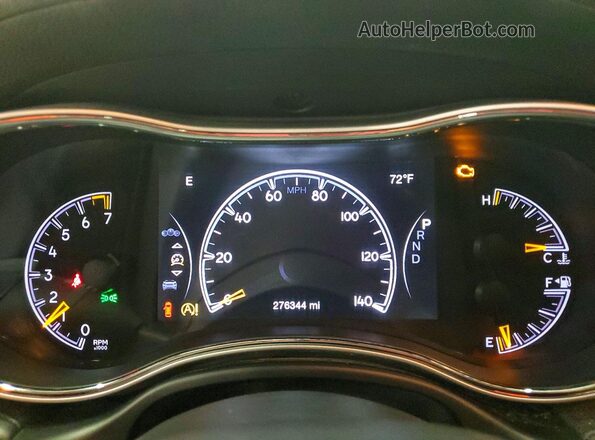1C4RJFCG7GC337726 2016 JEEP GRAND Black ხელსაწყოთა პანელის ხედი