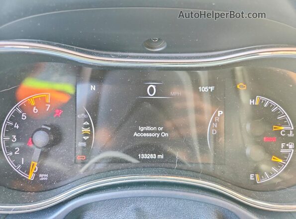 1C4RJFJT7HC784302 2017 JEEP GRAND Black ხელსაწყოთა პანელის ხედი