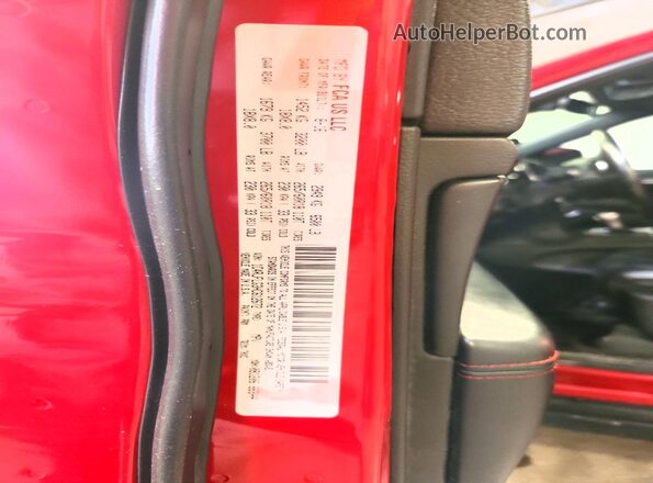1C4RJFLG3HC612672 2017 JEEP GRAND Red Вид наклейки з VIN-кодом