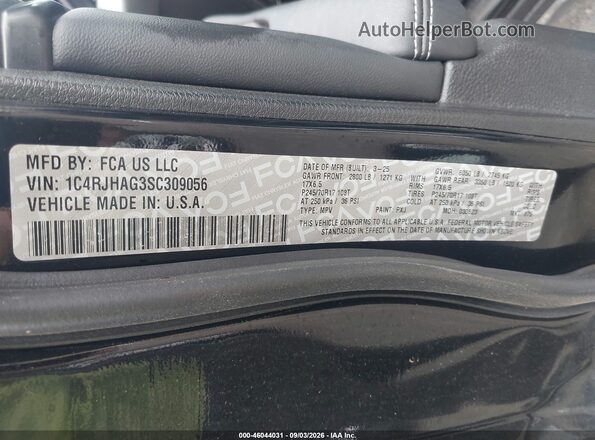 1C4RJHAG3SC309056 2025 JEEP GRAND CHEROKEE Black Շարժիչի բաժամունքի տեսք