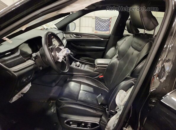 1C4RJHDG3N8626175 2022 JEEP GRAND Black წინა სალონის ხედი
