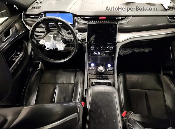 1C4RJHDG3N8626175 2022 JEEP GRAND Black წინა პანელის ხედი
