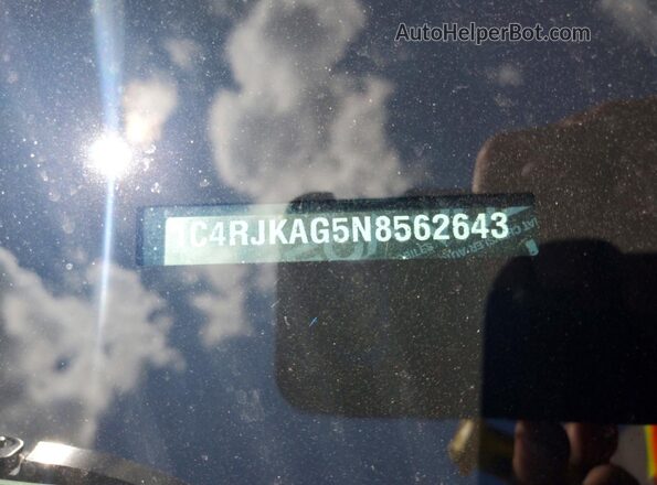 1C4RJKAG5N8562643 2022 JEEP GRAND Серый Вид наклейки с VIN-кодом