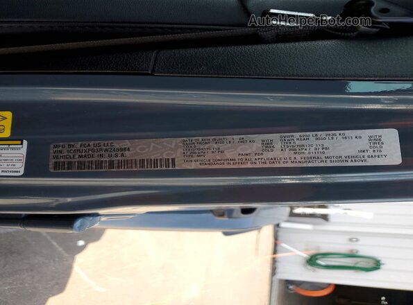 1C4RJXFG3RW245984 2024 JEEP WRANGLER Gray Вид підкапотного простору