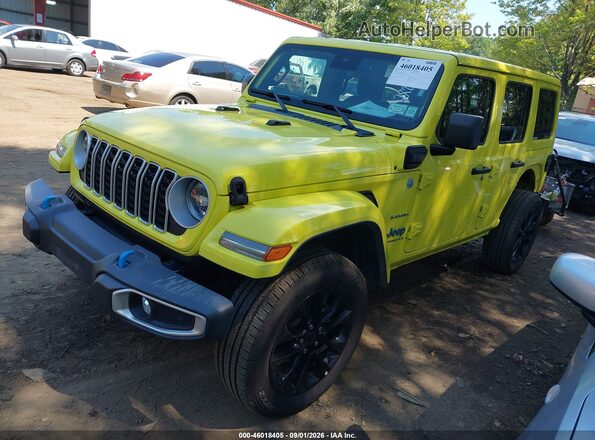 1C4RJXP64RW238516 2024 JEEP WRANGLER Yellow წინა მარცხენა ხედი სამი მეოთხედიდან
