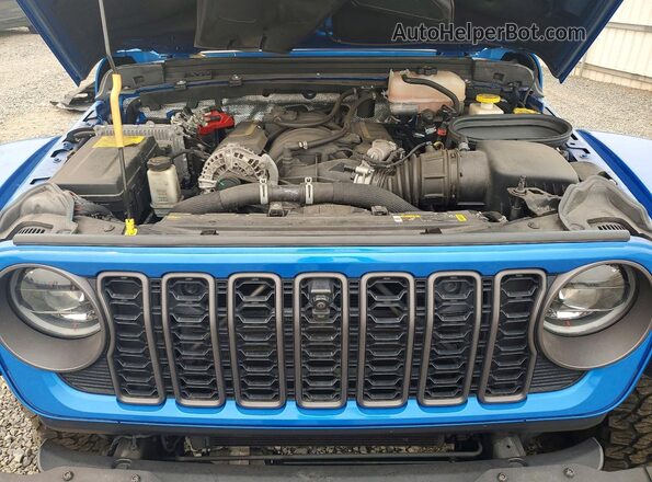 1C4RJXSJ7RW155674 2024 JEEP WRANGLER Blue Vista del compartimento del motor