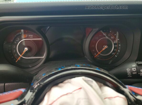 1C4RJXSJ7RW155674 2024 JEEP WRANGLER Blue Vista del cuadro de instrumentos