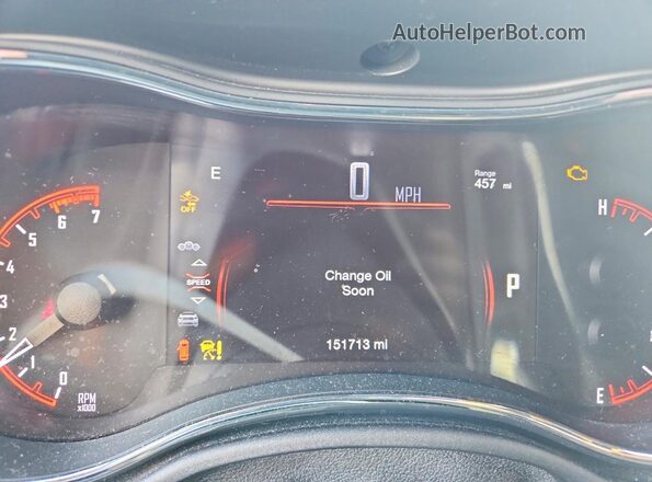 1C4SDHCT7HC906268 2017 DODGE DURANGO Black Սարքավորումների վահանակի տեսք